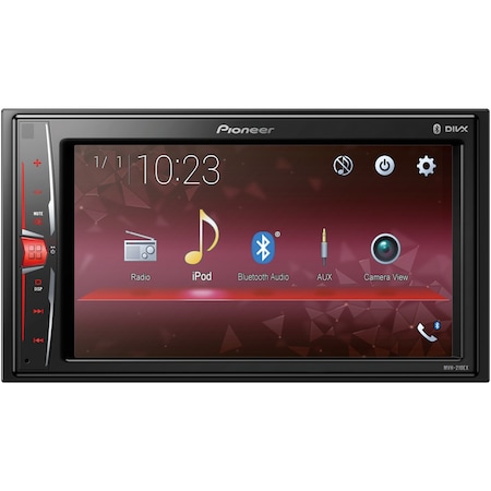 Pioneer Double DIN 6.2" In-Dash Multimedia A/V Receiver with Bluetooth MVH-210EX